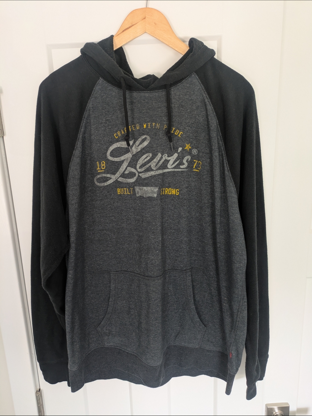 Levi's Charcoal & Black Hooded Pullover
